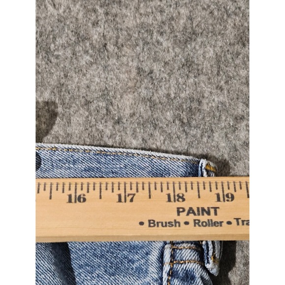 Levi's 501 Mens 38x30 Blue Button Fly Straight Leg Denim Jeans - Picture 6 of 10